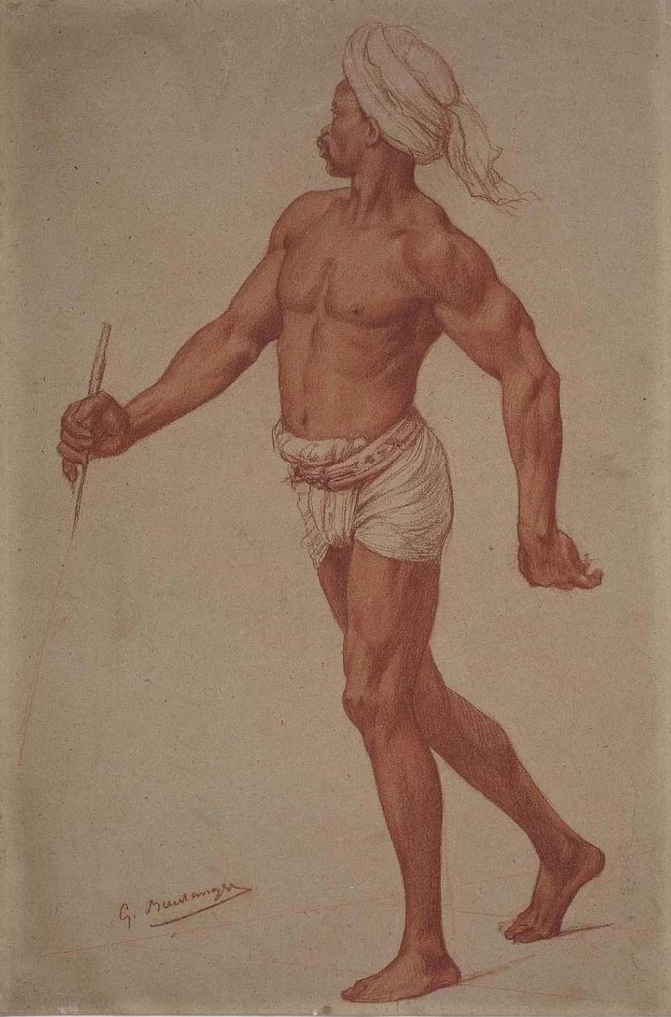 Studio di uomo con turbante e perizoma - Boston Museum of Fine Arts